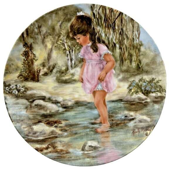 Lisa's Creek SEEMS LIKE YESTERDAY by Rusty Money Collector Plate No. A4649 - Picture 1 of 4